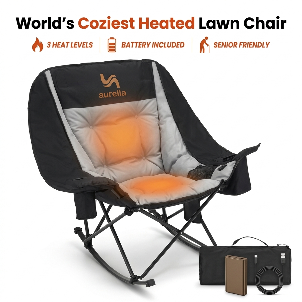 Aurella Heated Foldable Rocking Chair